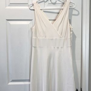 Ivory silk dress